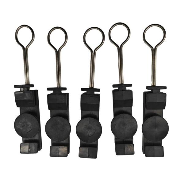 Indoor and Outdoor Installation Tension Cable Fiber Optic Flat Open Hook S Type Clamp