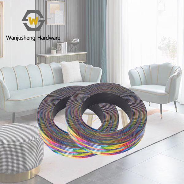 Plastic Gold Car Trim Strip Furniture Upholstery Bed Decorative Strips Edge Sofa PVC Edge Banding Without Tape