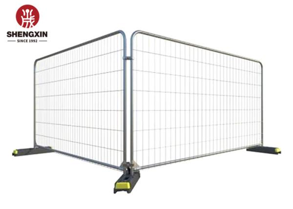 3.0mm Portable Temporary Fence Panels 3500mm Length For Construction Event Sites