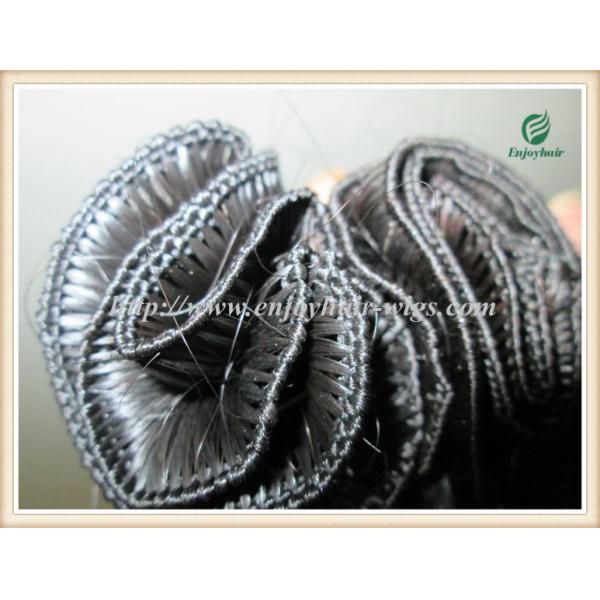 Hand tied weaviing Malaysian virgin remy hair,straight hair extension no shed no tangle
