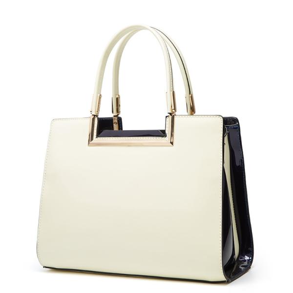PU White Patent Leather Purse