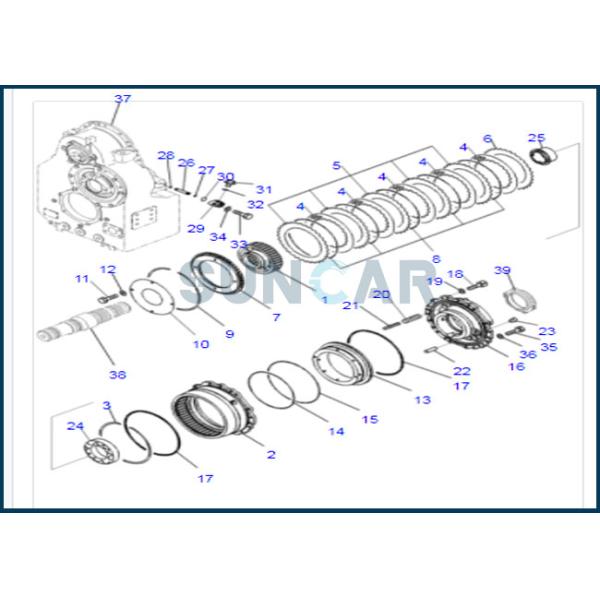 232-15-19220 2321519220 Gearbox Seal Ring OUT For KOMATSU Transmission