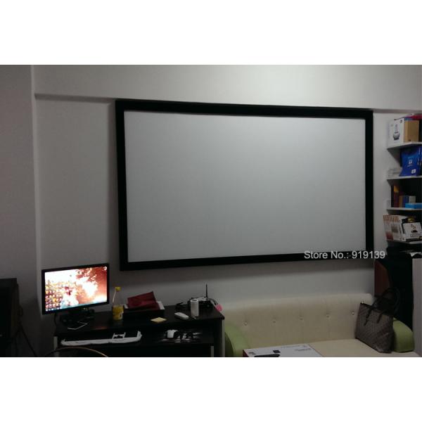 Hot Selling 140Inch Flat Fixed Frame Wall Mount Projection Screen 16:9 For Cinema Room