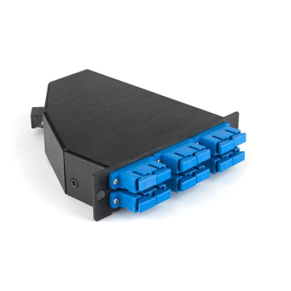 1U High Density Data Center 19' MPO Fiber Optic Rack Mounted Patch Panel