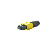 Mini Housing MPO Connector 3.8mm round boot Fiber Optic metal insert spring push