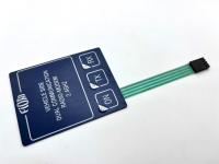 Clavier à membrane flexible à circuit conducteur en argent pour moniteur océanique