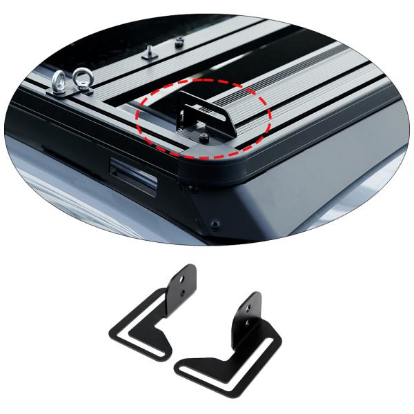 Powder Coated Universal Light Bar Brackets Alu Alloy Roof Rack Light Brackets