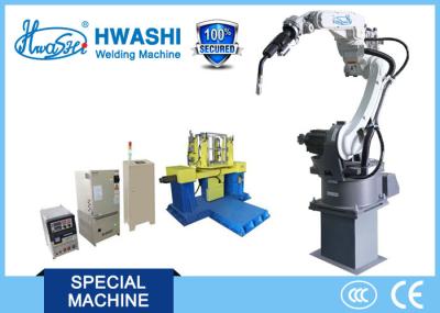 Máquina de soldadura industrial do braço robótico do CNC com dispositivo bonde da posição