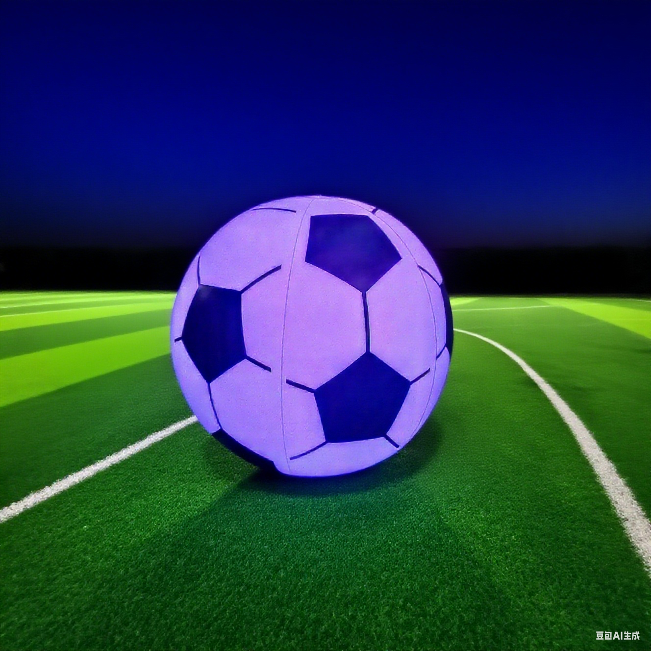50cm Glow-in-the-Dark Inflatable Soccer Ball, Remote Control LED Light Up Football with 12 Colors, Ready Stock & Customizable