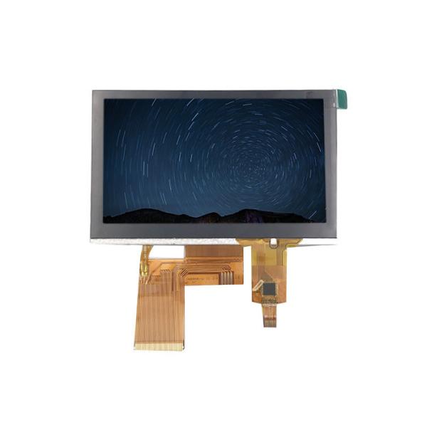 White Words Tft LCD Capacitive Touchscreen Module Over Blue Background 4.3inch 480*272