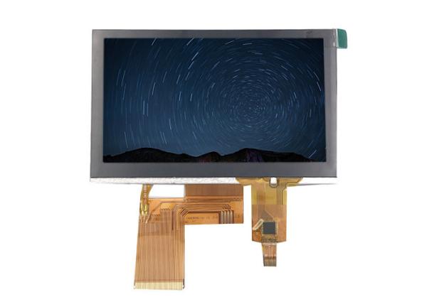 White Words Tft LCD Capacitive Touchscreen Module Over Blue Background 4.3inch 480*272