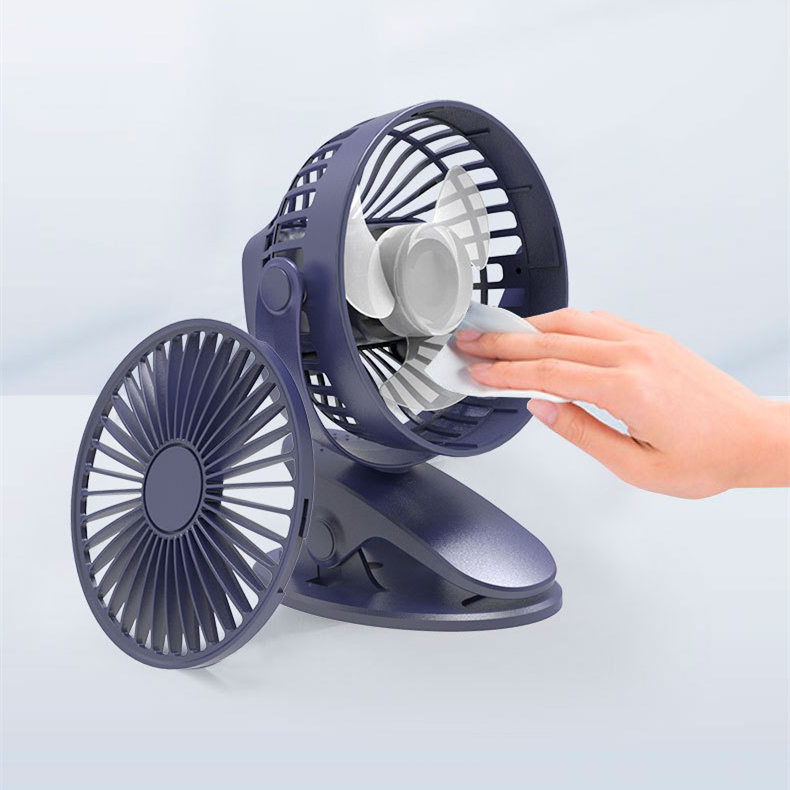 Usb 5V Customized Logo Small Rechargeable Battery Desktop Handheld Portable Electric Wholesale Charging Mini Clip Fans