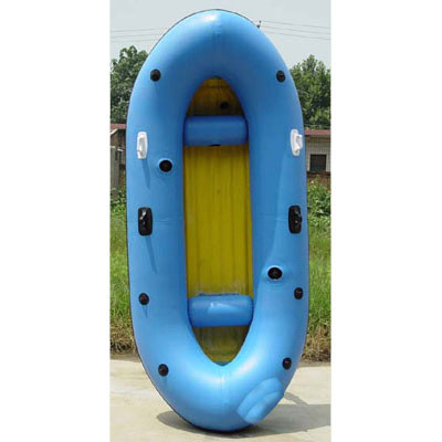 Шлюпка сплотка голубого брезента ПВК рекламы 0.9мм раздувная, раздувное река БоацИХРБ007