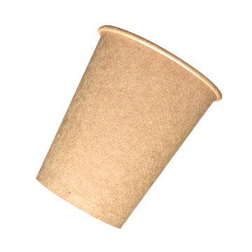 Single Wall Kraft Paper Cups / disposable cups for hot drinks , Several Sizes