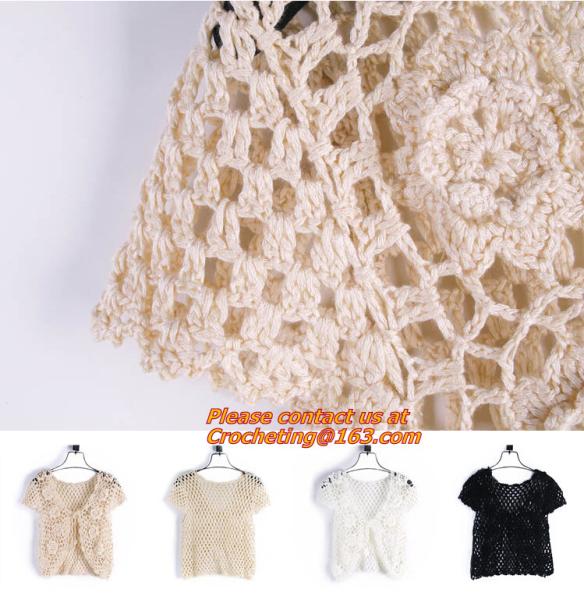 Sweater, Cardigan, Crochet, Crocheted, Pullover, Hollow Out, Summer Tops, Crochet Blouse