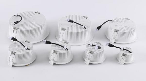 2Lâmpadas de tecto LED de 0,5 polegada 120 graus Lâmpadas de tecto LED de 7 Watt