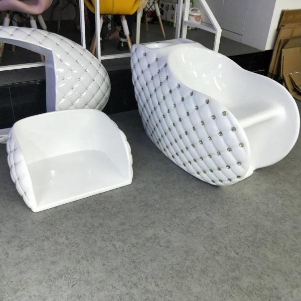 2018 Fiber Glass Shampoo Chair Hot Sale Used Silver Hair Washing Chair