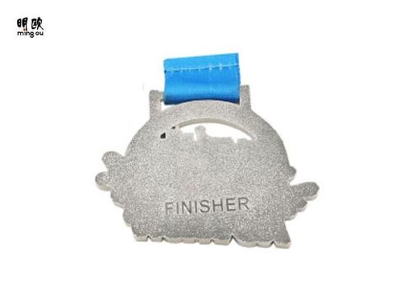 Heavy Custom Running Medals , Sports Day Medals For Kids 3D Embossed Logo