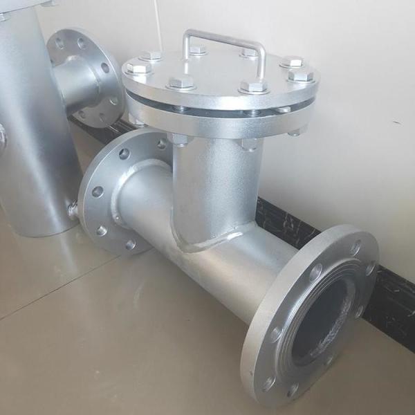 O diesel do gás natural da polegada 51mm 58mm do filtro 3 da cesta molha bem a descontaminação azul da tubulação