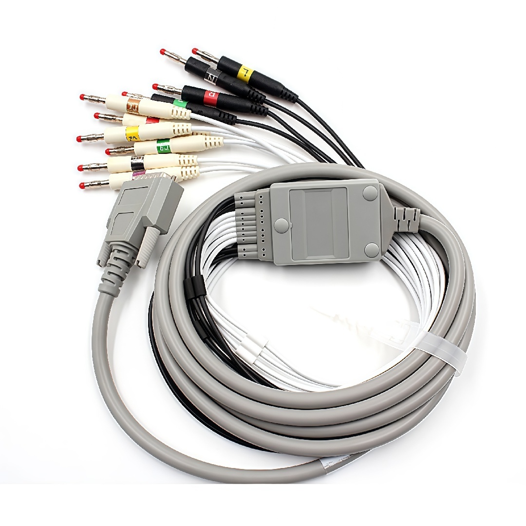 ECG9620P 9130 1350 10 Lead ECG Cable Compatible With Nihon Koden ECG Machines