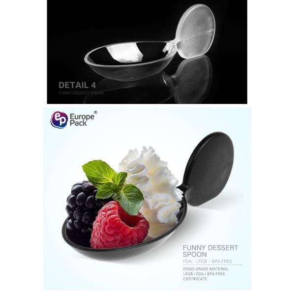 Gift items for 2019 new item creative design disposable plastic cartoon spoon