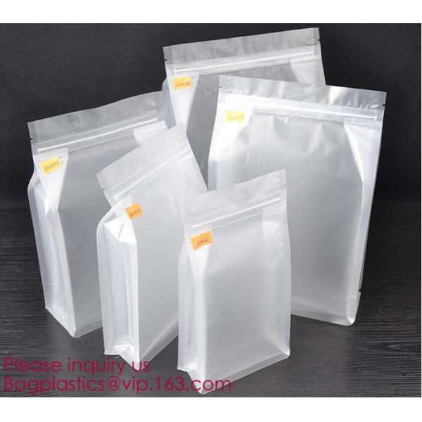 Biodegradable Standing Up Pouch Aluminum Foil Vacuum Tea Bag, Food Packaging Custom Ziplock Stand Up Pouch