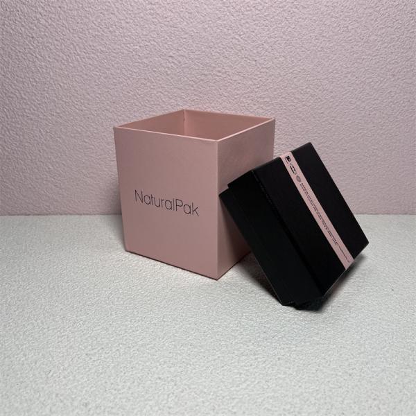 Hot Stamping Logo Gifts Packing Boxes Pink Black Perfume Collection Box