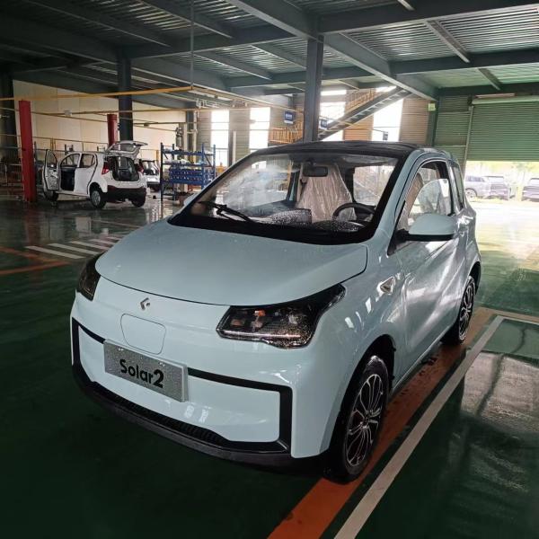 Blaval Min EV Car Airbag Mini 100km/h 4 Seats Lithium Battery Smart Car with Electric Adjustment Exterior Rearview Mirror