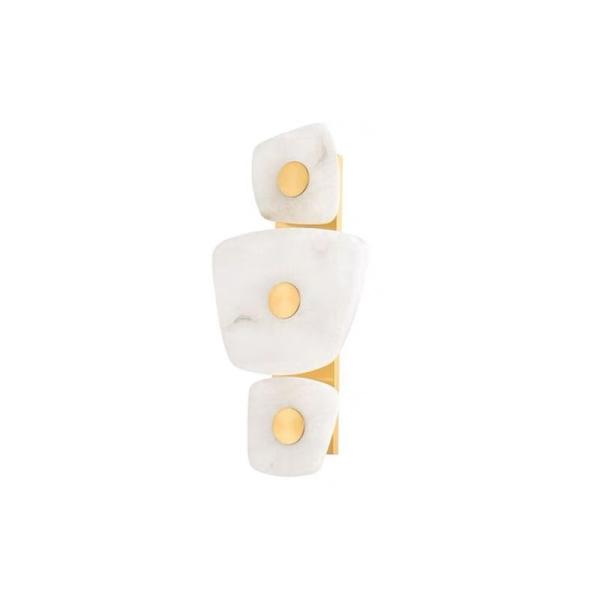 Marble led gold metal  indoor decoration wall lamp for hotel