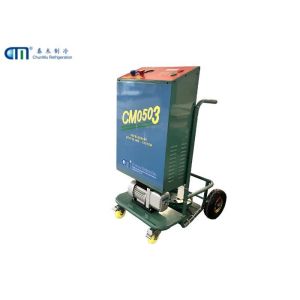 Machine de récupération de réfrigérant à compresseur sans huile R134a avec pompe à vide