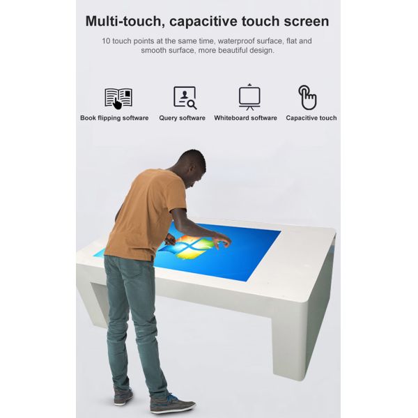 43 inch object recognition restaurants smart digital interactive price multitouch coffee table with android