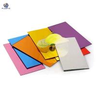 Paneles de espejo acrílico cortables, lámina de espejo acrílico de colores para decoración de paredes