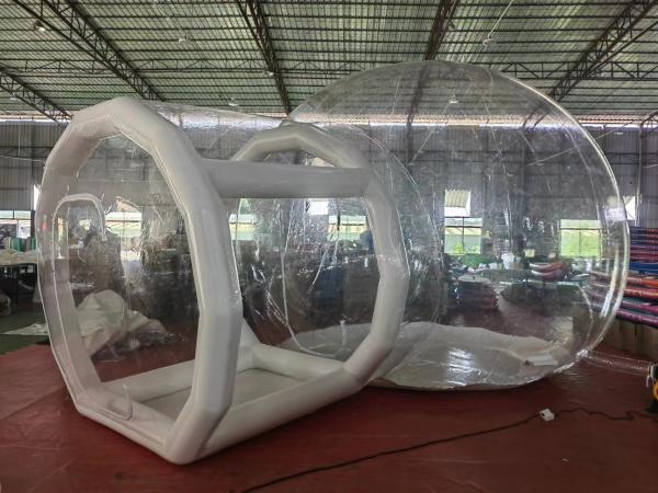 Outdoor Transparent bubble house with balloons Wedding Party  bouncy bubble house