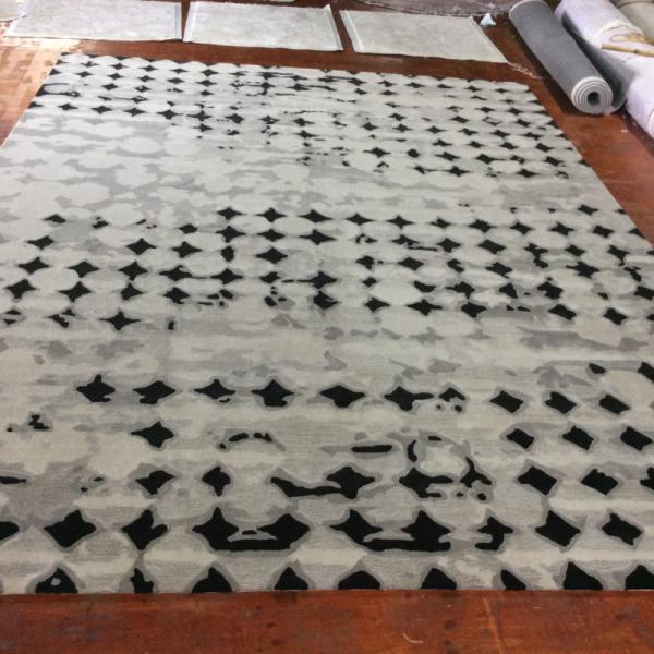 Custom Meadow Rugs Handmade Ployster Green Grass Area Carpets and Rugs for Living Room