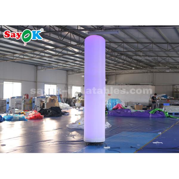 pilar inflable del paño de nylon 190T con la iluminación del LED para la decoración del festival