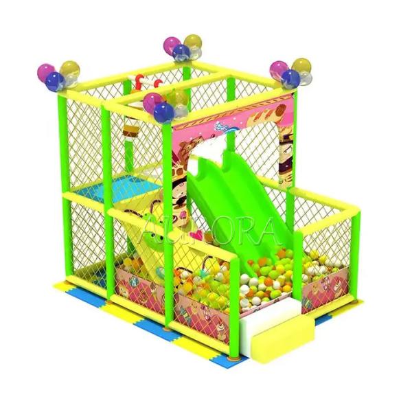 Green Forest Attraction Soft Play Equipment Kids Indoor Adventure Playground