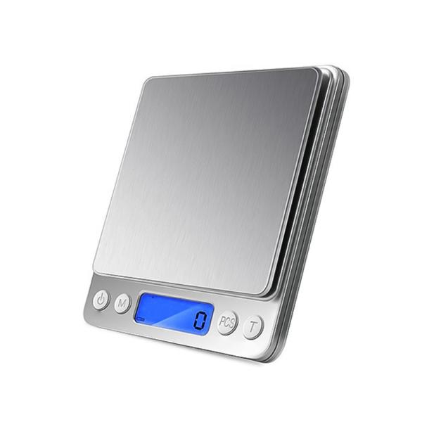 Mesure du poids en acier inoxydable Mini Balance électronique de cuisine 200g-5kg Capacité 0.1g-0.01g Résolution pour le café