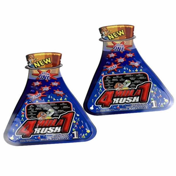 O malote feito sob encomenda dos doces do petisco do saco liso do alimento de Mylar do saquinho do óleo de coco da forma da cópia de Digitas para ervas daninhas floresce