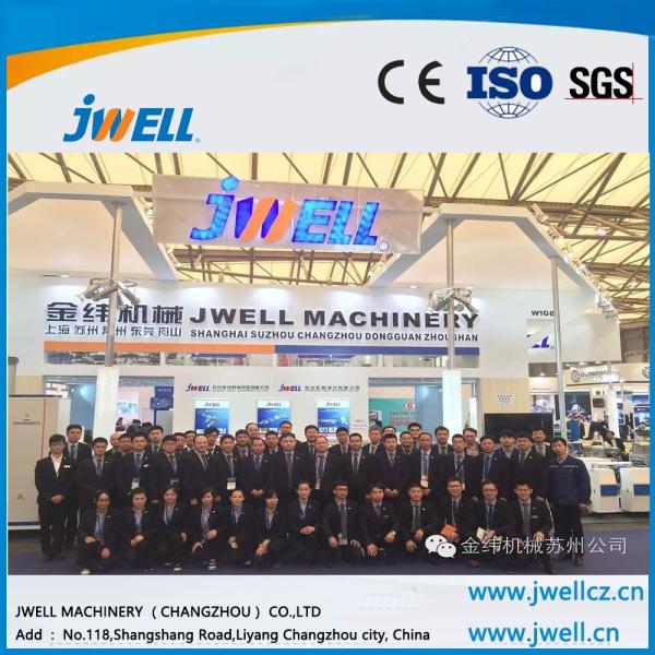 Jwell fully automatic WPC plastic extrusion line for PE&PP