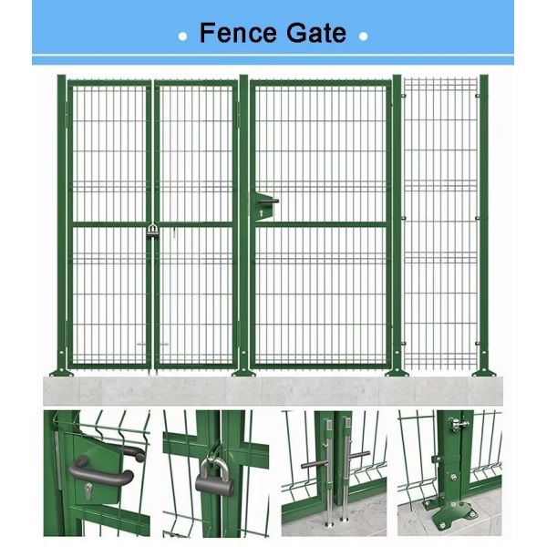 3D Bending Curved Metal Fence Panels Welded Wire Mesh