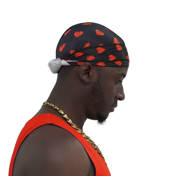 Wholesale Designer Fashion Custom Logo Silk Polyester Durag Supplier Wholesale