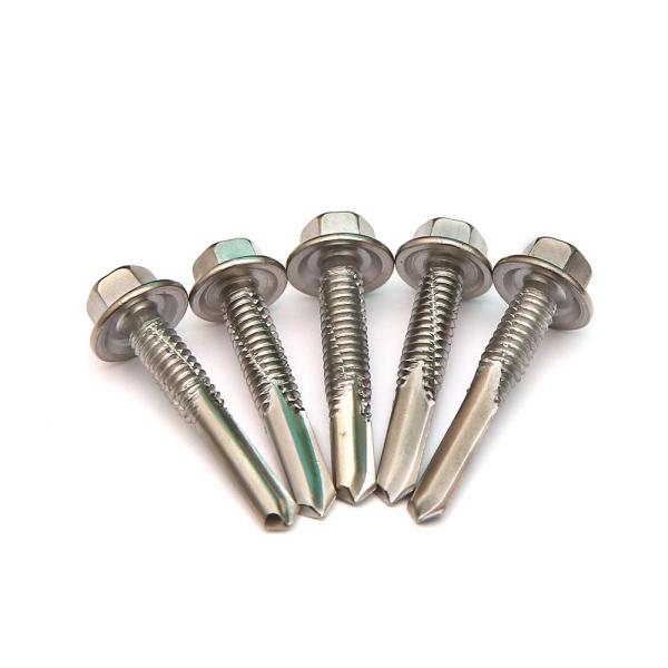12 - 24 x 25 NSSC 550 Self Drilling Screws , Indented Hexagon Washer Metric Self Drilling Screws