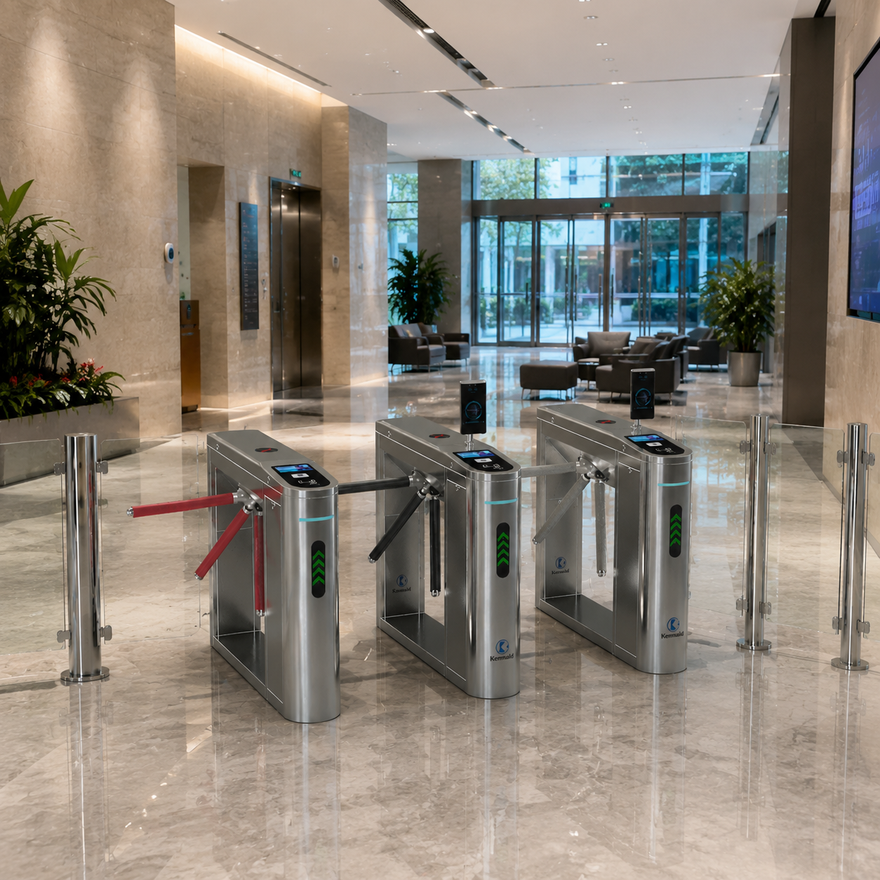 Anti-tailgating Tripod Turnstile Suitable For Theater And Cinema Ticketing Systems