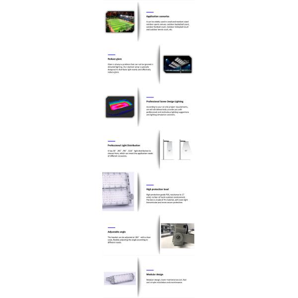 100000Lm 1000 Watt Led Stadium Light 2700K 3000K Outdoor Stadium Flood Lights