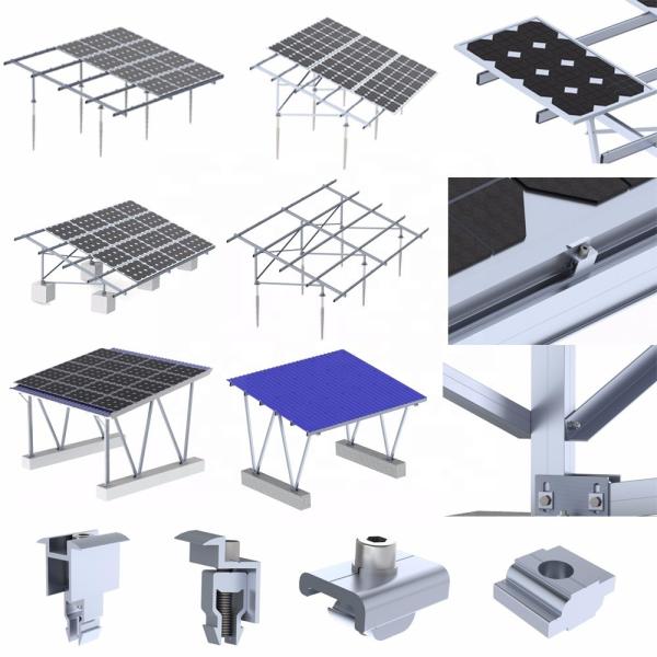 12μM Anodizing Surface Solar Frame Customized Thickness for Solar energy plant