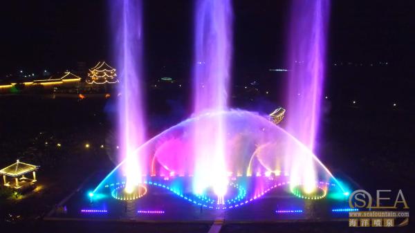 Color Changing Large Water Show Fountain Stainless Steel 304