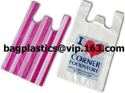Thank You T-Shirt Bags (350 Count), Plastic - Bulk Shopping Bags, Restaurant Bag - T-Shirt Plastic Bags in Bulk - (11.5
