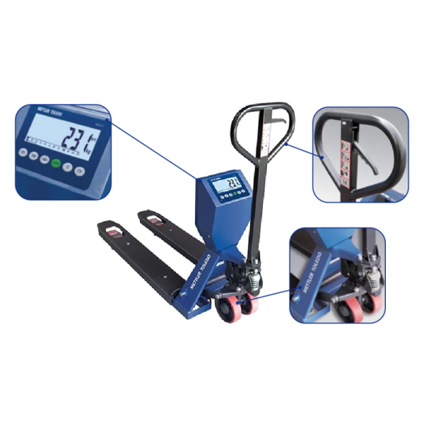 Mettler Toledo BTA231 Pallet Jack Scales 2000kg Manual Lift Truck Scale With Weighing