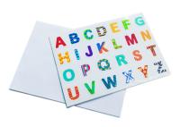 Charge statique magnétique d'alphabet de lettres d'autocollant écologique de bande AUCUNE colle