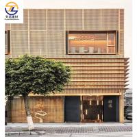Grilles de fenêtre en aluminium élégant en forme de bande C Plafond extérieur Panneaux de revêtement en aluminium